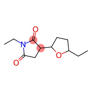 2,5-Pyrrolidinedione, 1-ethyl-3-(5-ethyltetrahydro-2-furanyl)-