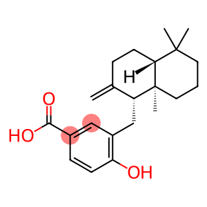 Benzoic acid, 3-[[(1R,4aR,8aR)-decahydro-5,5,8a-trimethyl-2-methylene-1-naphthalenyl]methyl]-4-hydroxy-