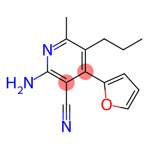 3-Pyridinecarbonitrile, 2-amino-4-(2-furanyl)-6-methyl-5-propyl-