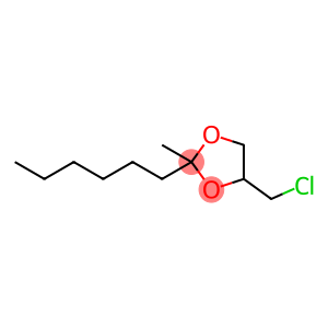 1,3-Dioxolane, 4-(chloromethyl)-2-hexyl-2-methyl-