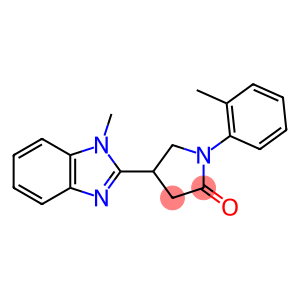 4-(1-methyl-1H-benzimidazol-2-yl)-1-(2-methylphenyl)pyrrolidin-2-one