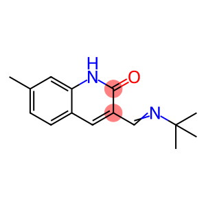 (E)-3-((tert-butylimino)methyl)-7-methylquinolin-2-ol