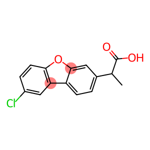 3-Dibenzofuranacetic acid, 8-chloro-α-methyl-, (+)-