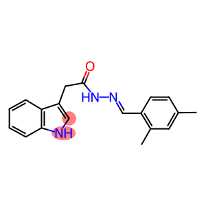 N'-(2,4-dimethylbenzylidene)-2-(1H-indol-3-yl)acetohydrazide
