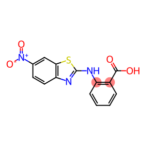 Benzoic acid, 2-[(6-nitro-2-benzothiazolyl)amino]-
