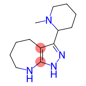 Pyrazolo[3,4-b]azepine, 1,4,5,6,7,8-hexahydro-3-(1-methyl-2-piperidinyl)- (9CI)