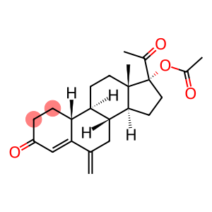 3,20-Dioxo-6-methylene-19-norpregn-4-en-17-ol acetate