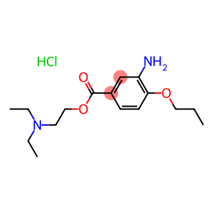 2-[(3-amino-4-propoxybenzoyl)oxy]-N,N-diethylethanaminium chloride