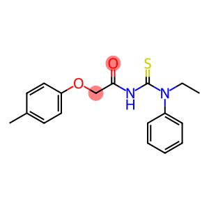 N-{[ethyl(phenyl)amino]carbonothioyl}-2-(4-methylphenoxy)acetamide