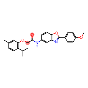 Acetamide, N-[2-(4-methoxyphenyl)-5-benzoxazolyl]-2-[5-methyl-2-(1-methylethyl)phenoxy]-