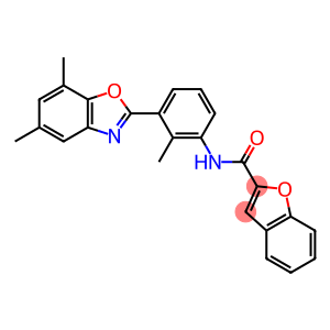 2-Benzofurancarboxamide, N-[3-(5,7-dimethyl-2-benzoxazolyl)-2-methylphenyl]-