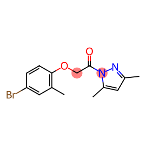 1-[(4-bromo-2-methylphenoxy)acetyl]-3,5-dimethyl-1H-pyrazole