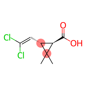 Cyclopropanecarboxylic acid, 3-(2,2-dichloroethenyl)-2,2-dimethyl, (1R,3S)-rel-