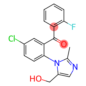 Methanone, [5-chloro-2-[5-(hydroxymethyl)-2-methyl-1H-imidazol-1-yl]phenyl](2-fluorophenyl)-