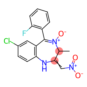 7-CHLOOR-5-(2-FLUORFENYL)-3-METHYL-2-(NITROMETHYLEEN)-2,3-DIHYDRO-1H-1,4-BENZODIAZEPINE-4-OXIDE