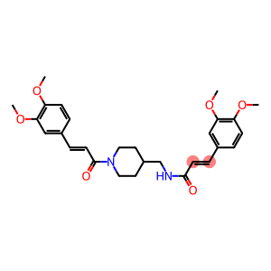 3-(3,4-dimethoxyphenyl)-N-({1-[3-(3,4-dimethoxyphenyl)acryloyl]-4-piperidinyl}methyl)acrylamide