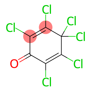 2,3,4,4,5,6-Hexachloro-2,5-cyclohexadien-1-one