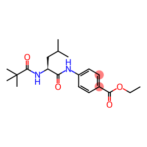 Benzoic acid, 4-[[2-[(2,2-dimethyl-1-oxopropyl)amino]-4-methyl-1-oxopentyl]amino]-, ethyl ester, (S)- (9CI)