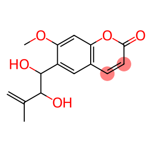 2H-1-Benzopyran-2-one, 6-(1,2-dihydroxy-3-methyl-3-buten-1-yl)-7-methoxy-