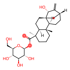 (4alpha,15beta)-15-Hydroxykaur-16-en-18-oic acid beta-D-glucopyranosyl ester