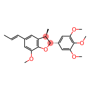 Benzofuran, 2,3-dihydro-7-methoxy-3-methyl-5-(1E)-1-propen-1-yl-2-(3,4,5-trimethoxyphenyl)-, (2R,3R)-