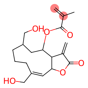 2-Methylpropenoic acid [2,3,3a,4,5,6,7,8,9,11a-decahydro-6,10-bis(hydroxymethyl)-3-methylene-2-oxocyclodeca[b]furan-4-yl] ester