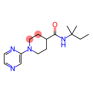 4-Piperidinecarboxamide, N-(1,1-dimethylpropyl)-1-(2-pyrazinyl)-