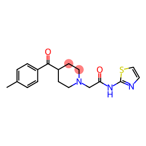 1-Piperidineacetamide, 4-(4-methylbenzoyl)-N-2-thiazolyl-