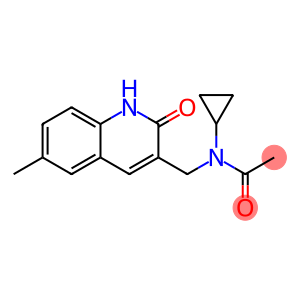 Acetamide, N-cyclopropyl-N-[(1,2-dihydro-6-methyl-2-oxo-3-quinolinyl)methyl]- (9CI)