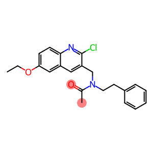 Acetamide, N-[(2-chloro-6-ethoxy-3-quinolinyl)methyl]-N-(2-phenylethyl)- (9CI)