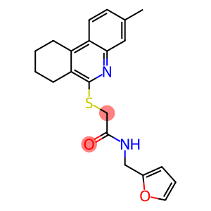 Acetamide, N-(2-furanylmethyl)-2-[(7,8,9,10-tetrahydro-3-methyl-6-phenanthridinyl)thio]- (9CI)
