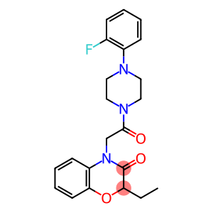 2H-1,4-Benzoxazin-3(4H)-one, 2-ethyl-4-[2-[4-(2-fluorophenyl)-1-piperazinyl]-2-oxoethyl]-