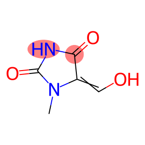 2,4-Imidazolidinedione, 5-(hydroxymethylene)-1-methyl- (9CI)