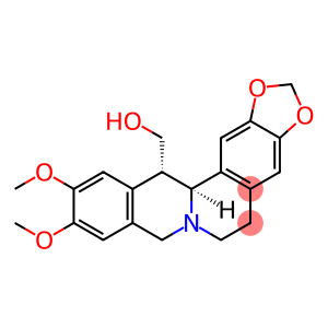 5,8,13,13a-Tetrahydro-10,11-dimethoxy-6H-benzo(g)-1,3-benzodioxolo(5,6 -a)quinolizine-13-methanol cis-