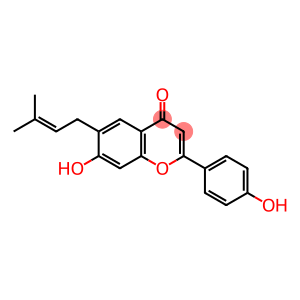 4H-1-Benzopyran-4-one, 7-hydroxy-2-(4-hydroxyphenyl)-6-(3-methyl-2-buten-1-yl)-