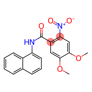 Benzamide, 4,5-dimethoxy-N-1-naphthalenyl-2-nitro-