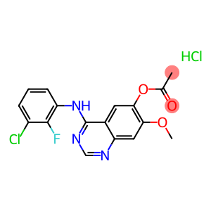 4-((3-氯-2-氟苯基)氨基)-7-甲氧基喹唑啉-6-基乙酸酯盐酸盐