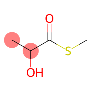 Propanethioic acid, 2-hydroxy-, S-methyl ester (9CI)