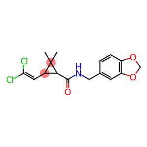 N-(1,3-benzodioxol-5-ylmethyl)-3-(2,2-dichlorovinyl)-2,2-dimethylcyclopropanecarboxamide