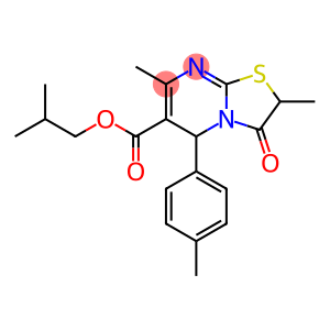 isobutyl 2,7-dimethyl-5-(4-methylphenyl)-3-oxo-2,3-dihydro-5H-[1,3]thiazolo[3,2-a]pyrimidine-6-carboxylate