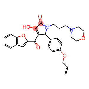 5-[4-(allyloxy)phenyl]-4-(1-benzofuran-2-ylcarbonyl)-3-hydroxy-1-[3-(4-morpholinyl)propyl]-1,5-dihydro-2H-pyrrol-2-one