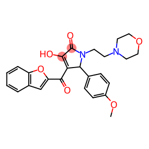 2H-Pyrrol-2-one, 4-(2-benzofuranylcarbonyl)-1,5-dihydro-3-hydroxy-5-(4-methoxyphenyl)-1-[2-(4-morpholinyl)ethyl]-