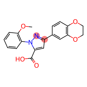 1H-Pyrazole-5-carboxylic acid, 3-(2,3-dihydro-1,4-benzodioxin-6-yl)-1-(2-methoxyphenyl)-