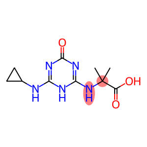 2-(6-Cyclopropylamino-1,4-dihydro-4-oxo-1,3,5-triazin-2-ylamino)-2-methylpropionic acid