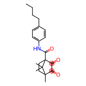 N-(4-butylphenyl)-4,7,7-trimethyl-2,3-dioxobicyclo[2.2.1]heptane-1-carboxamide