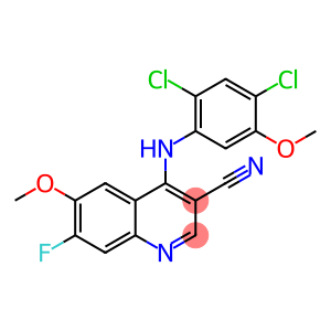 4-(2,4-二氯-5-甲氧基苯胺基)-7-氟-6-甲氧基-3-喹啉甲腈