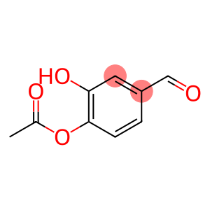 Benzaldehyde, 4-(acetyloxy)-3-hydroxy- (9CI)