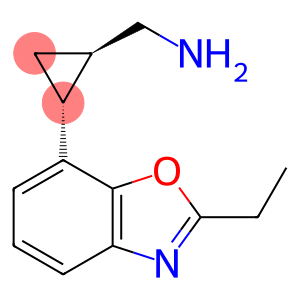 Cyclopropanemethanamine, 2-(2-ethyl-7-benzoxazolyl)-, (1R,2R)-
