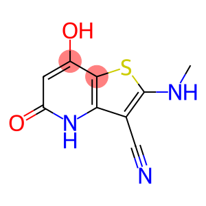 Thieno[3,2-b]pyridine-3-carbonitrile, 4,5-dihydro-7-hydroxy-2-(methylamino)-5-oxo-