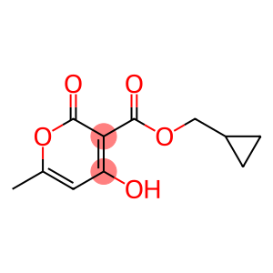 2H-Pyran-3-carboxylic acid, 4-hydroxy-6-methyl-2-oxo-, cyclopropylmethyl ester (9CI)